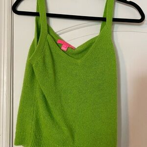 Lilly Pulitzer Vibrant Green Knit Tank Top